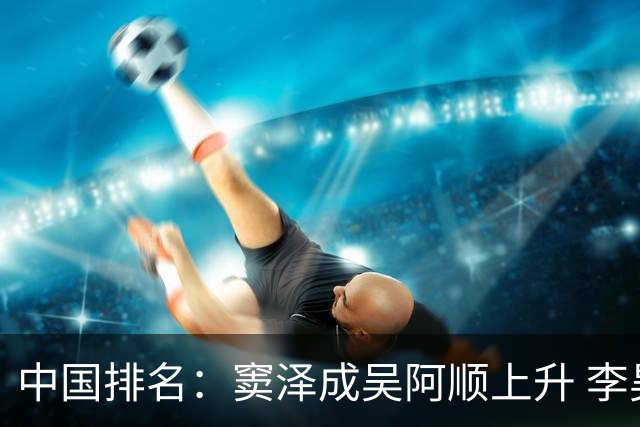 中国排名：窦泽成吴阿顺上升 李昊桐处于100边缘